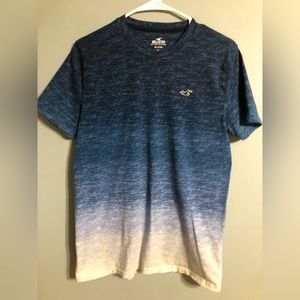 Hollister T-shirt , black to blue to white